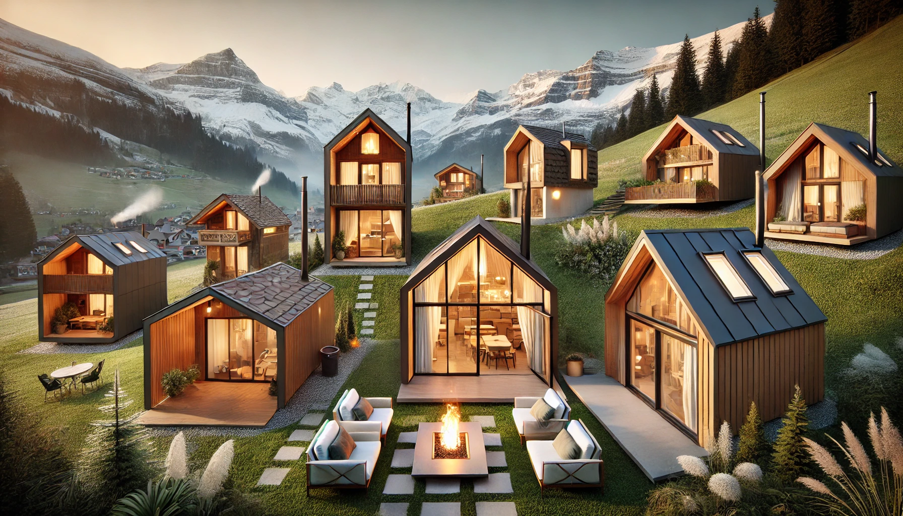 Switzerland Four Valleys  Luxury Tiny House Resort