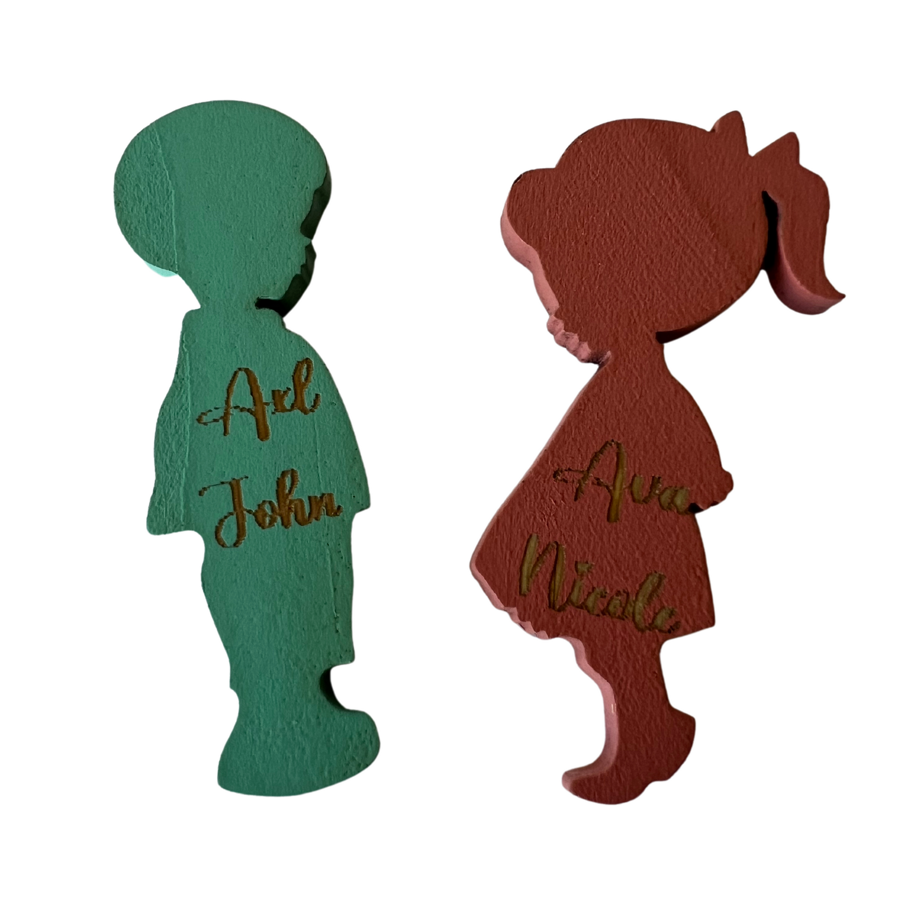 Wooden Puppets for Heart Keepsake Compartments