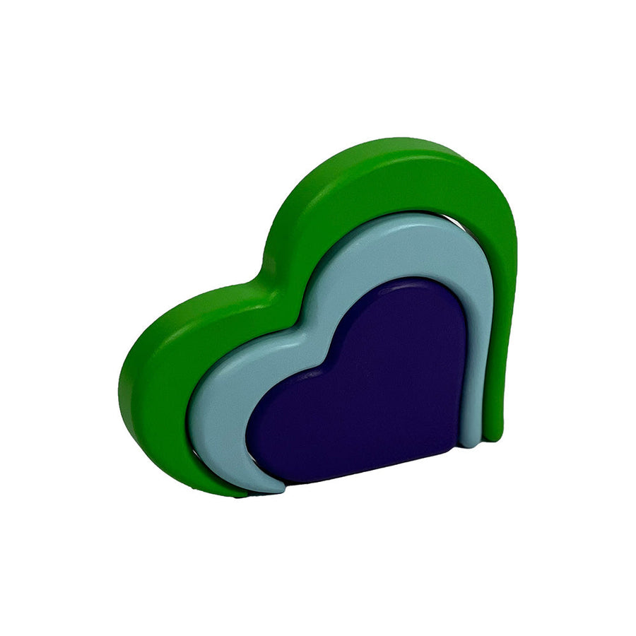 Colors of Love Radiant Rainbow Heart Collection with 3 layers