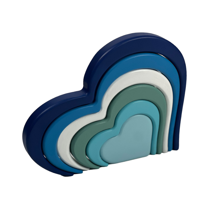 Serenity Unveiled Atlantic Waves Heart Collection with 6 layers