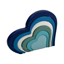 Load image into Gallery viewer, Serenity Unveiled Atlantic Waves Heart Collection with 6 layers