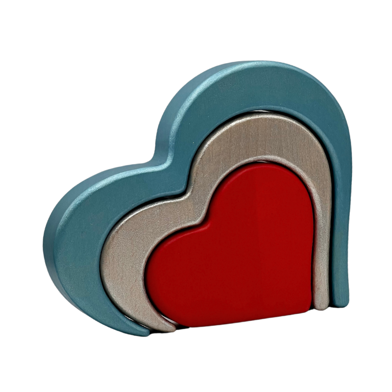 Valentine Blue Heart with personalised engraving
