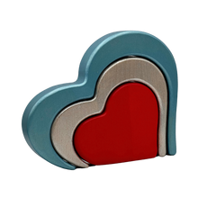 Load image into Gallery viewer, Valentine Blue Heart with personalised engraving