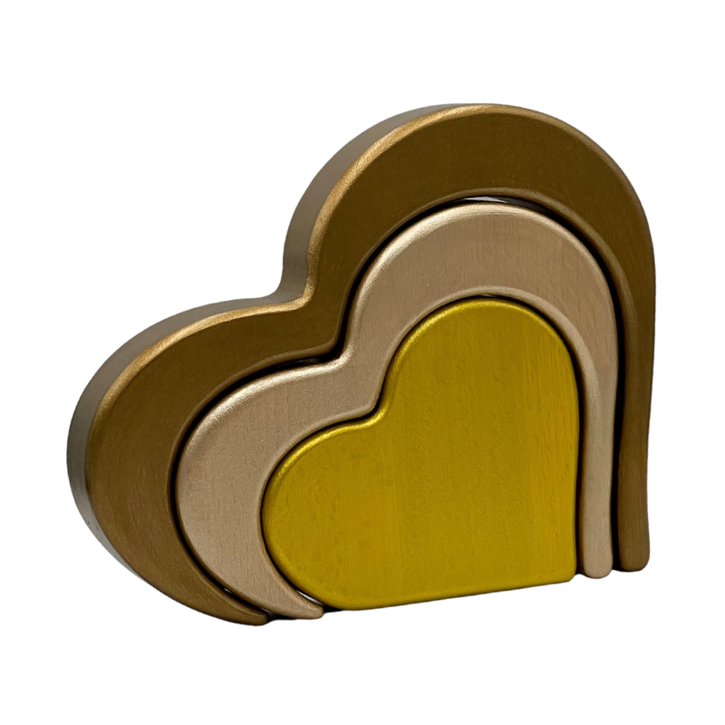 Valentine Golden Heart with personalised engraving