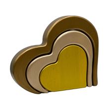 Load image into Gallery viewer, Valentine Golden Heart with personalised engraving