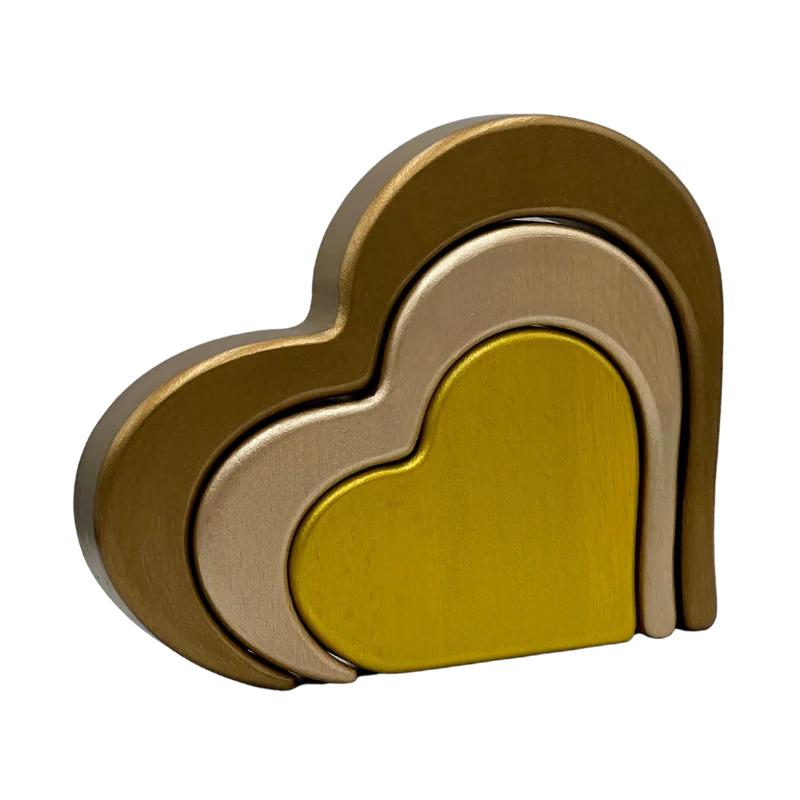 Valentine Golden Heart with personalised engraving