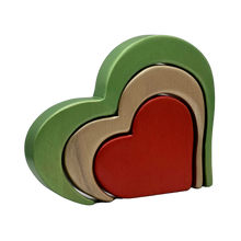 Load image into Gallery viewer, Valentine Green Heart with Personalised engraving