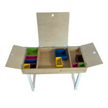 Load image into Gallery viewer, AVWoodSy Montessori Tri-Storage Play Desk