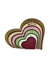 Load image into Gallery viewer, Valentine Green Heart with Personalised engraving