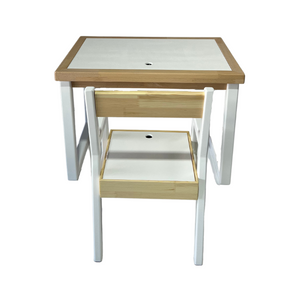 AVWoodSy Montessori Play Desk with Integrated Storage Solutions