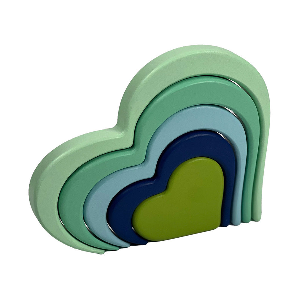 Collection de cœurs de l'étreinte d'Aurora Borealis avec 5 couches