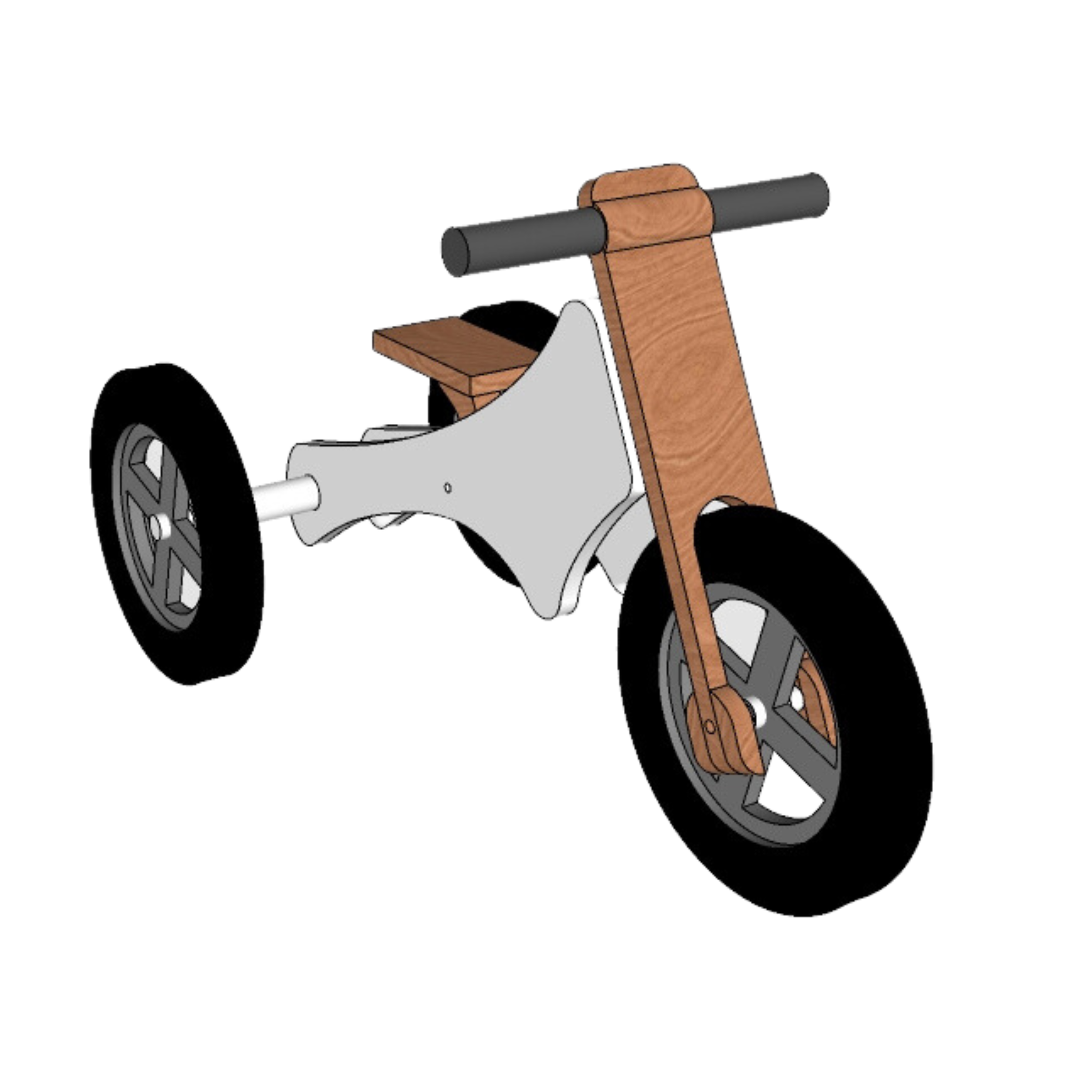 Triciclo Montessori per 2-4 anni: qualità svizzera - AVWoodSy AG